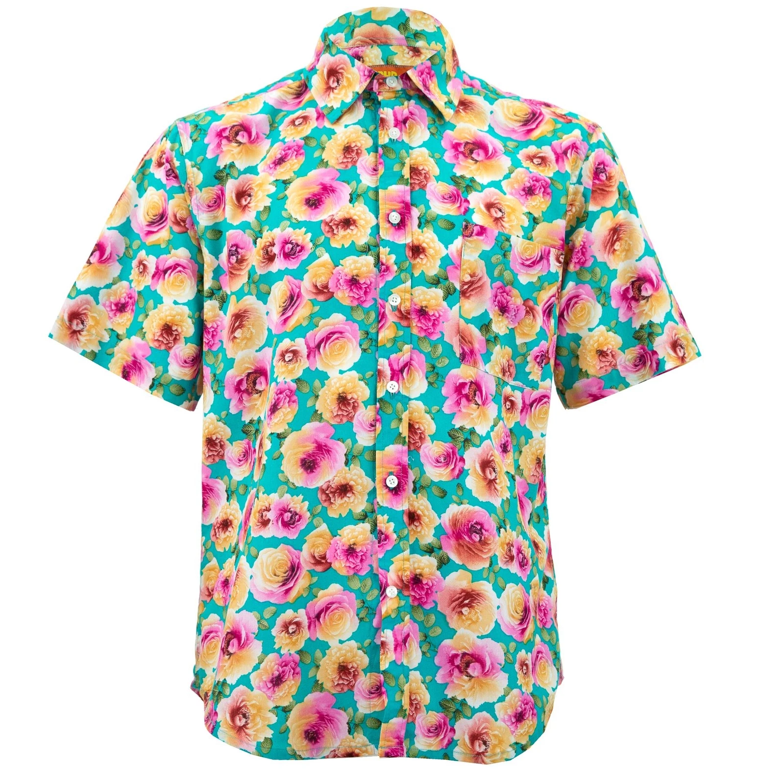Regular Fit Short Sleeve Shirt Loud Originals Floral Petal Summer Print
