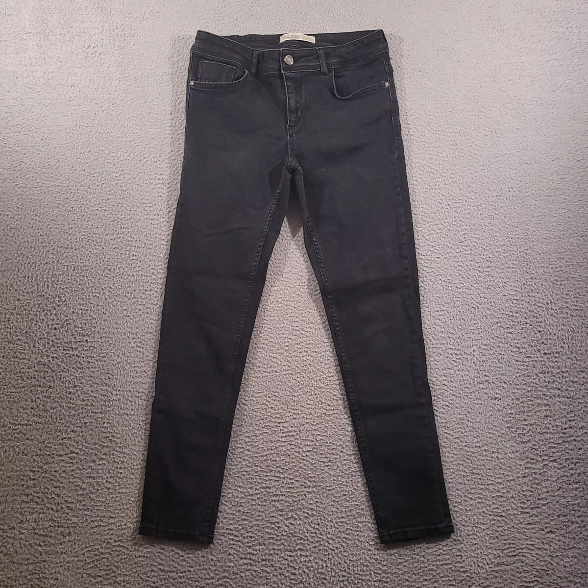 Zara black skinny jeans top