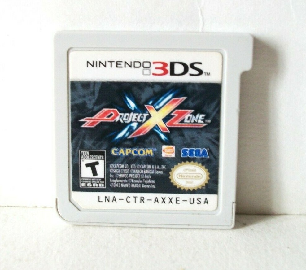 Project X Zone 1 Nintendo 3DS Game Cartridge RPG Tactics Cross