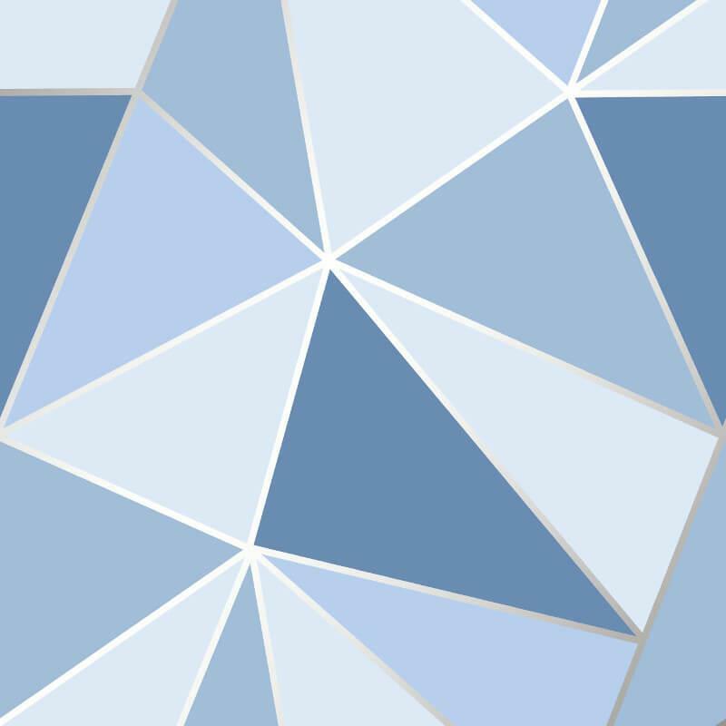 Fine Decor Apex Geometric Metallic Blue Wallpaper Abstract Fine Decor Apex Geometric Metallic Blue Wallpaper Abstract