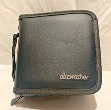 DISCWASHER CD/DVD Zippered Portable Case, Holds 48 Discs W/ Handle