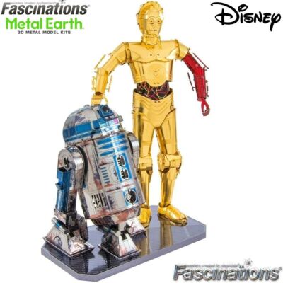 Metal Earth Star Wars R2-D2 C-3PO Boxed Gift Set | 3D Laser Cut Metal Model Kit
