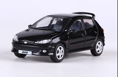 SHADOW 1/64 Scale Peugeot 206 Black Diecast Car Model Toy Gift NIB