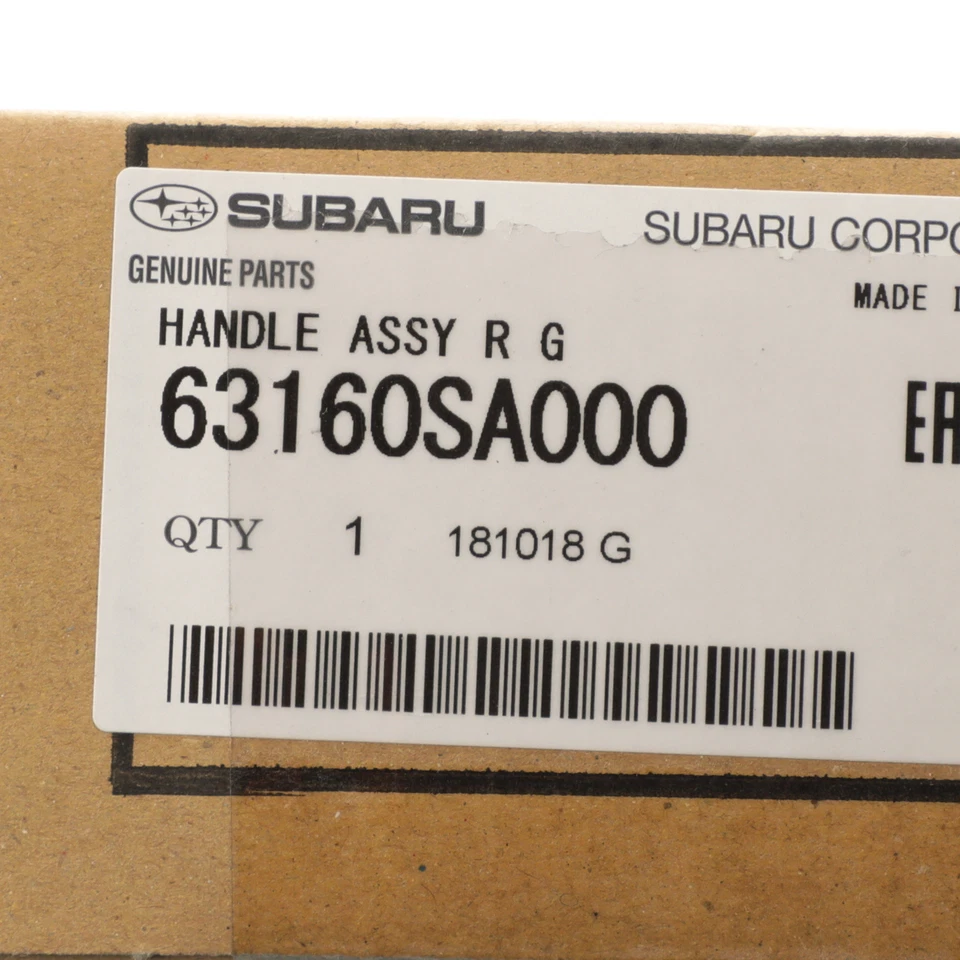 Conjunto de manija exterior puerta levadiza trasera Subaru Forester 2003-2008 OEM NUEVO 63160SA000 Foto 3 de 3