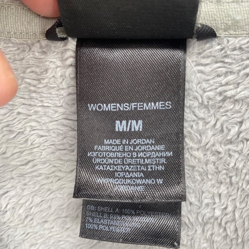 The North Face Jacket Womens Medium Gray Osito 2 Fleece Full Zip Pockets Mock - Picture 6 of 11