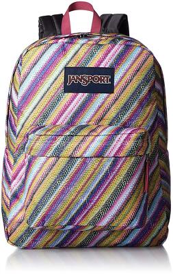 jansport backpack purple and yellow Half Pint Mini Backpack, 10.2 L allowing you to keep your personal belongings orderly and easily accessible JanSport Right Pack Backpack -