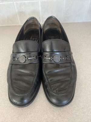 SALVATORE FERRAGAMO Black Leather Loafers Size 8.5 Leather flats Salvatore Ferragamo Black size 8.5 US in  main image 4
