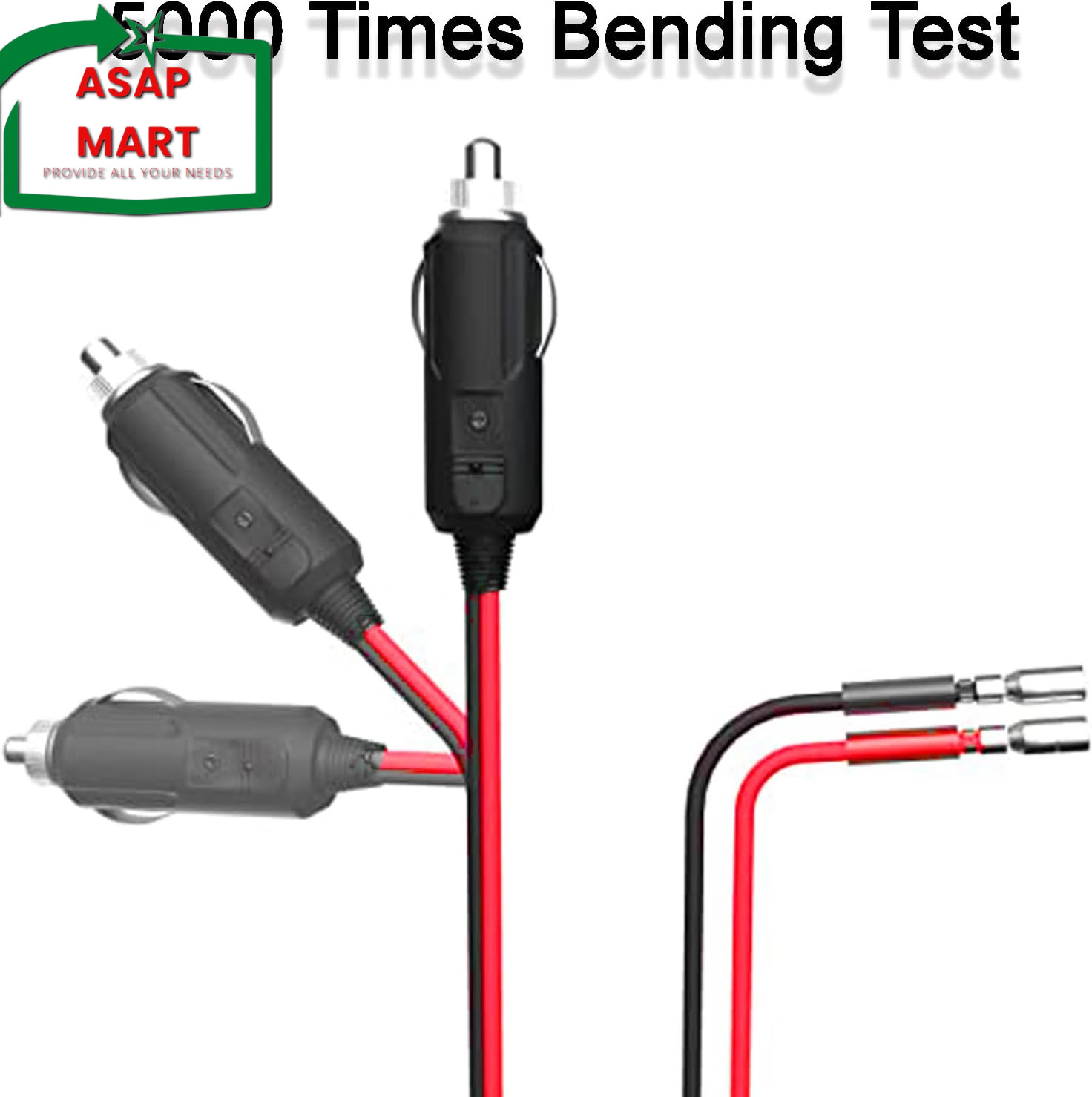 12V Cigarette Lighter Plug 12 Volt Plug Male Cigarette Lighter Plug Fused Replac