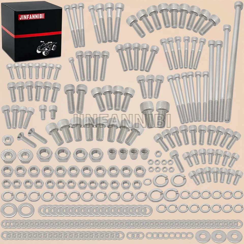 Kit de tornillos de perno de acero inoxidable 304 287 piezas para Honda ATC70 ATC 70 1978-1985 Foto 2 de 4