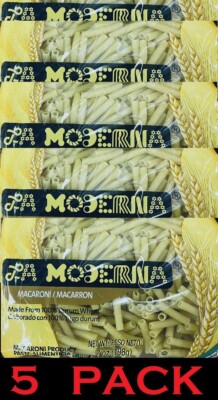 5x La Moderna MACARONI Pasta Noodles Durum Wheat Macaroni 7 Oz Bag - 5 PACK
