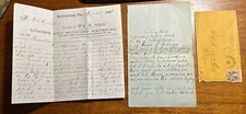 1866 Correspondence Letter & Letter Head Lumber Building Material Harrisburg PA