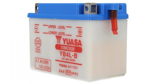 BATTERIA YUASA YB4LB APRILIA RED ROSE-AE 50 ANNO 1988 1989 1990 1991 1992 - Foto 4 di 4