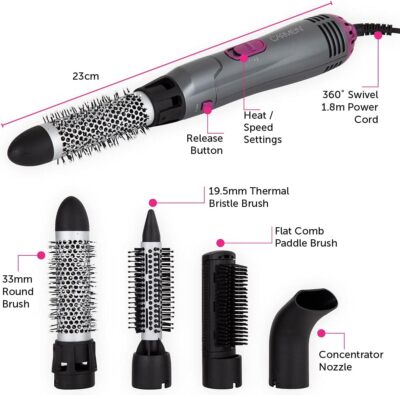 Paddle Brush Carmen Hot Air Brush Hot Air Styler Carmen C81071
