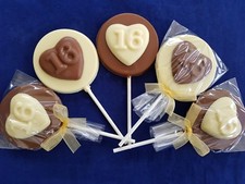 16TH BIRTHDAY HEART CHOCOLATE FAVOURS/SWEETS/PARTY BAG FILLERS/PRESENT/GIFT
