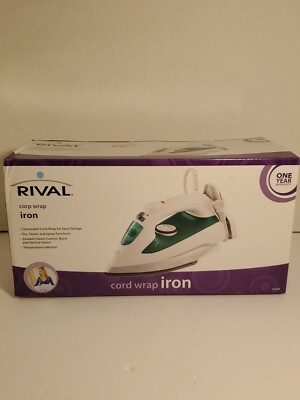 RIVAL Cord Wrap Iron Steam Control Spray Function Temperature Indicator