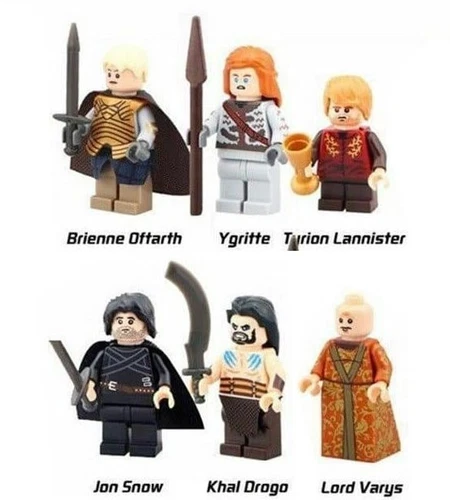 Game of Thrones Custom Minifigures Figures Jon Snow Tyrion Lord Varys Khal Drogo
