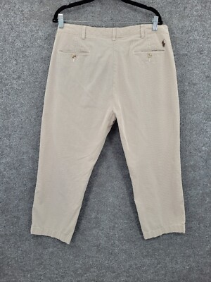 Polo Ralph Lauren Preston Pants Mens 38X30 Chino Mid Rise Straight
