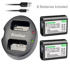 NP-FW50 Battery or Dual Charger for Sony ILCE-7RM2 Alpha 7R II a7R II, ILCE-QX1