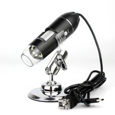 1600X Digital USB Microscope Handheld HD Magnifier with 8 LED Lights Portable