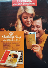 ORIG REKLAME WERBUNG  1973  SPRENGEL Vollmilch Schokolade