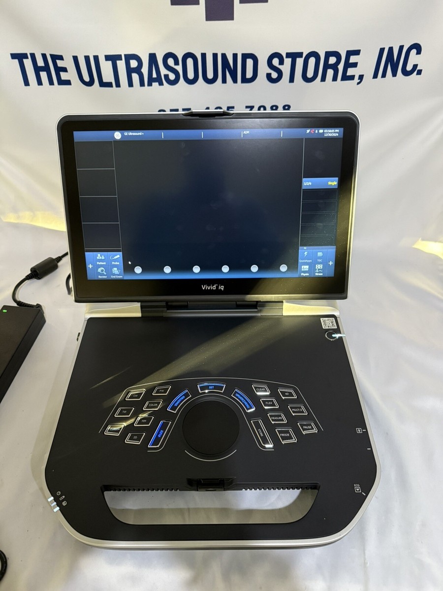 GE Vivid IQ Premium V206 Portable Ultrasound with M5Sc-Rs, New