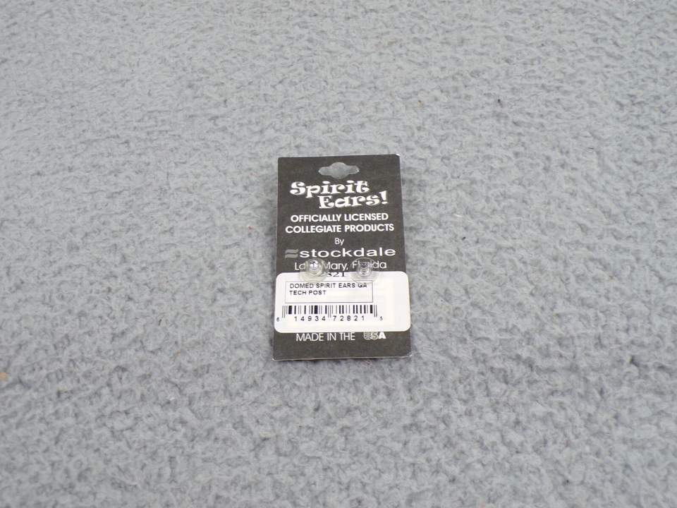 Pendientes Chaquetas Amarillas Georgia Tech De Colección Post Spirit Orejas Nuevo Stock Muerto Foto 3 de 3