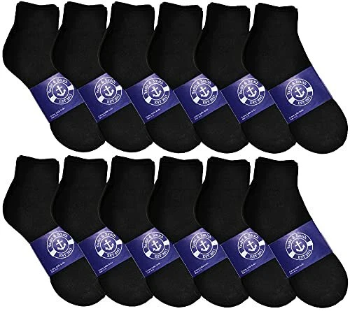 Mens Quarter Ankle Socks, Cotton, Cheap Value Ankle Sock, Lightweight Bulk