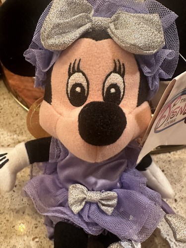 Disney World Sugar Plum Minnie 10" BEAN BAG STUFFED ANIMAL - Picture 9 of 17