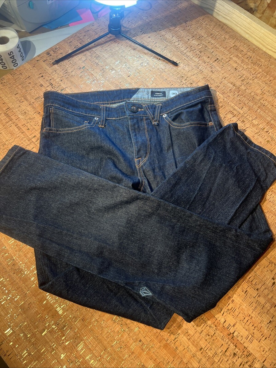 Volcom Jeans Vorta Slim Straight Mens 30 Great Condition