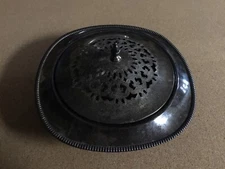 Vintage Silver Plated Pedestal Bowl with Lid - Sheets Rockford S Co 1875 # 1592