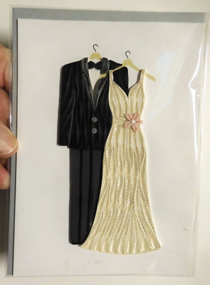 1 Card Papyrus Quilling Wedding Congratulations new Mr. & Mrs. Retail is $14.95