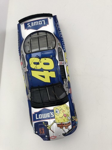2003 Jimmie Johnson Lowes/ Sponge Bob Chevy Monte Carlo Diecast Car Bank. A-5 - Picture 3 of 10