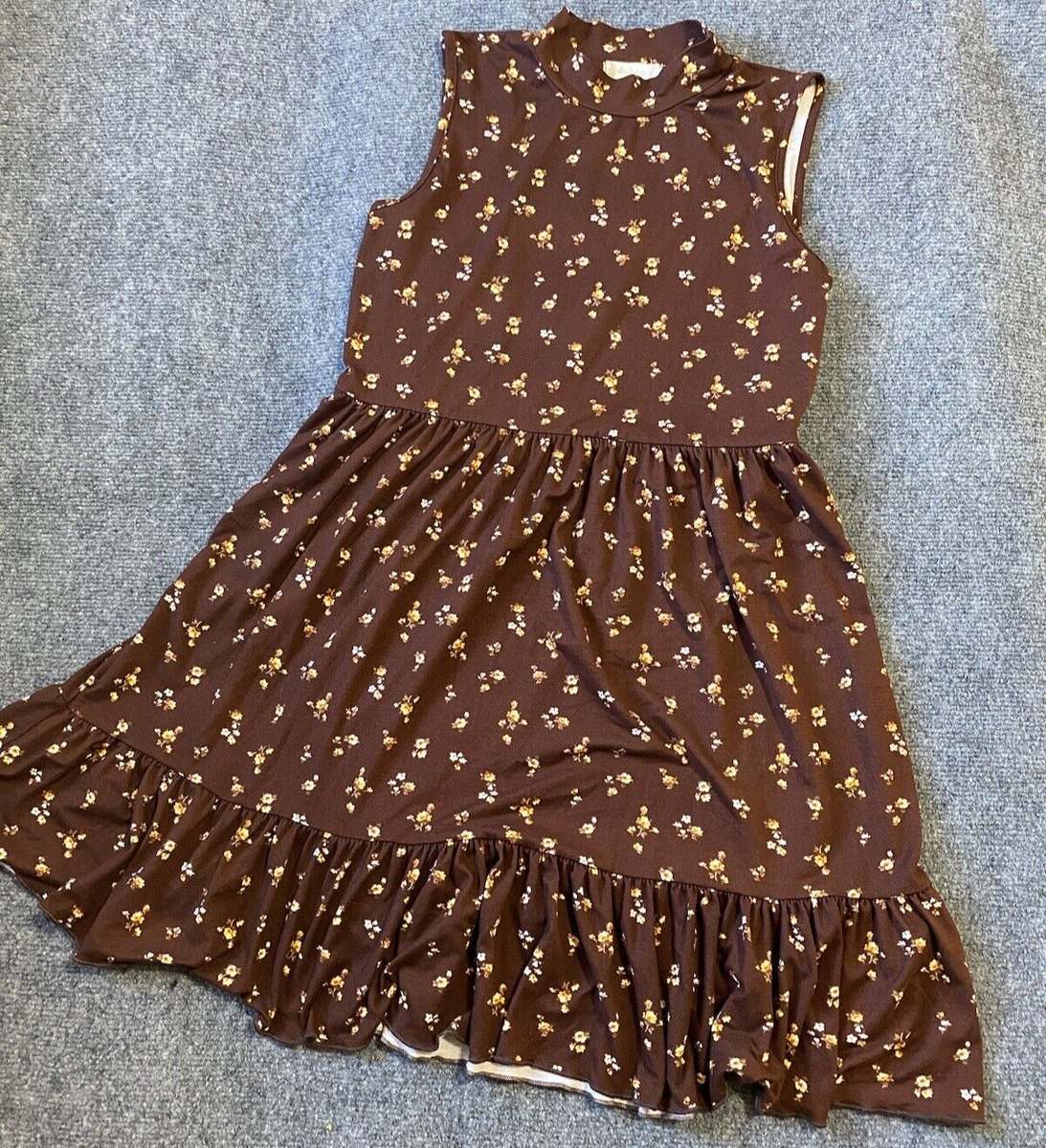 brown altard state dress Thelma Floral Textured Maxi Dress main image 0