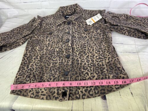 William Rast Animal Print Denim Jacket Cheetah Button Up Womens Juniors Size S - Picture 10 of 12