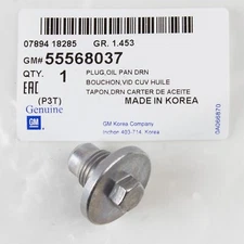55568037 Genuine Oil Drain Plug compatible with GM 11-21
