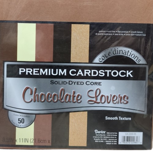 Darice Core'dinations Cardstock LOT - Smooth Chocolate Lovers & Timeless Canvas - Picture 5 of 5