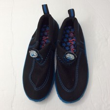 Speedo Youth Swim Water Shoes Size XL 11/12 Black Blue