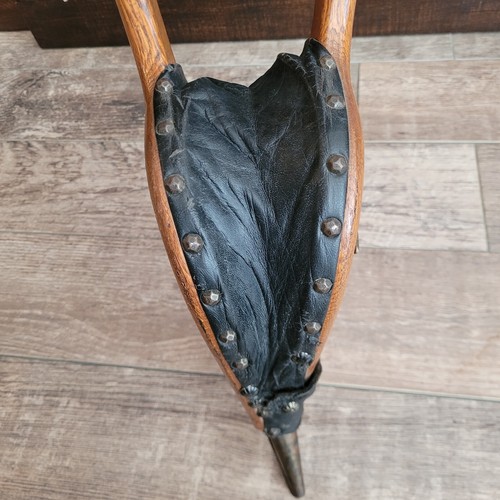 Vintage Wood Brass Eagle Fireplace Fire Bellow 19 Inch Repaired - Picture 7 of 11