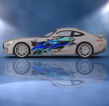 Flame Car Decals Japanese Inspired Itasha Side Decal Both Side Jdm Vinyl
