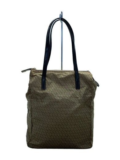 RARE FENDI BEG Tote Bag in Nylon with Total Pattern