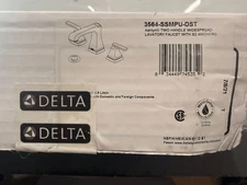 SEALED Delta Ashlyn 2-Handle Widespread Bathroom Faucet Stainless 3564-SSMPU-DST