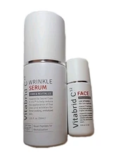 Vitabrid C¹² Wrinkle Serum & Face Brightening Boost 2PC Essential Kit - SEALED