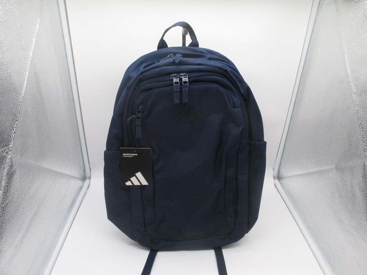adidas amplifier backpack Backpack, WONDER SAGE GREEN/WHITE / OSFA Side slip pockets sized for bottles adidas Amplifier Backpack - Blue