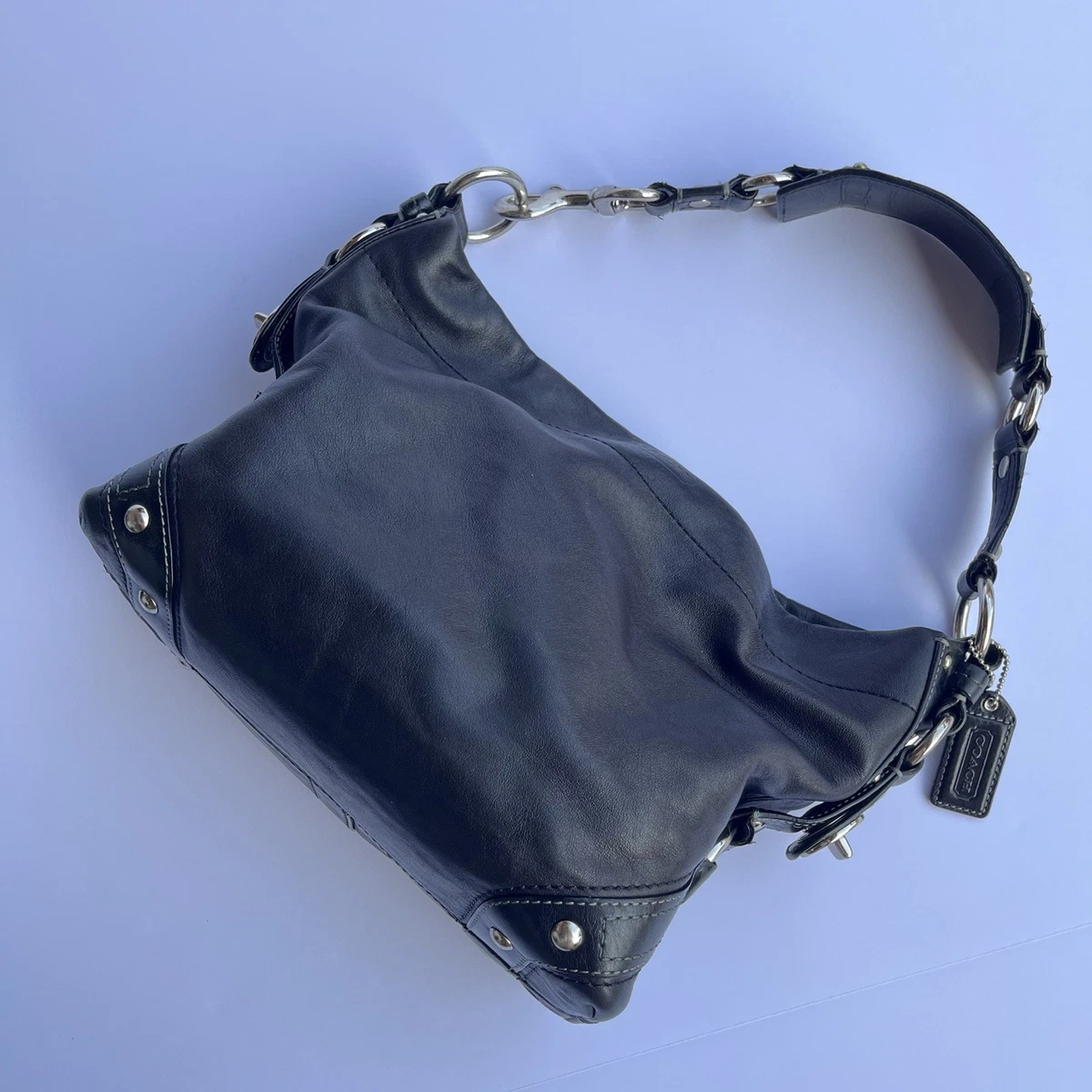 Coach Carly Solid Leather Exterior Bags & Handbags for Women for