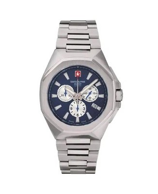 SWISS ALPINE MILITARY Men Analog Quartz Casual Watch Classic Dress Blue Dial Wat