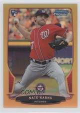 2013 Bowman Chrome Gold Refractor 42/50 Nate Karns #115 0l2