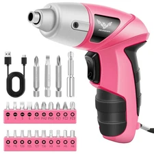 Cordless Screwdriver Rechargeable, Electric Screwdriver Cordless 24pcs, USB S...