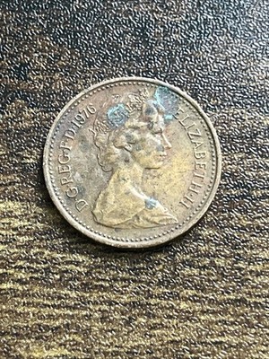 1976 Great Britain UK One 1 New Penny XF Extremely Fine Actual Coin TC6871*