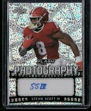 2021 Leaf Flash #FP-SS3 Stevie Scott III Flash Photography Autographs Silver