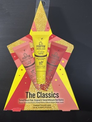 3 New DR PAW PAW Balm Classic Bundle Cruelty Free Vegan Original Tinted Lip Skin